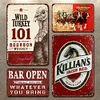 4pcs - Liquor - Vintage Metal Signs(12*16Inch)