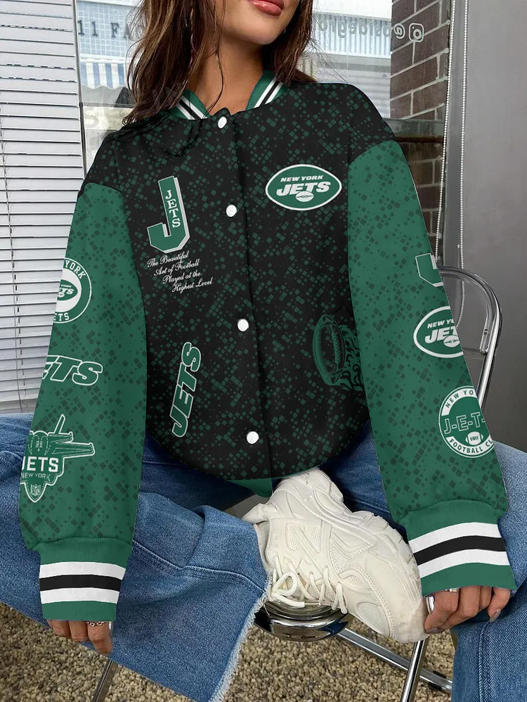 New York Jets  National Football League 2024 Make Your Mark Unisex Varsity Jacket