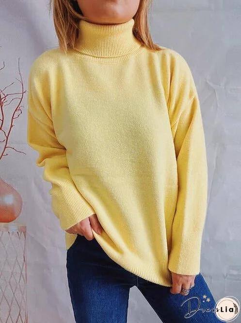 Turtleneck Long Sleeve Sweater