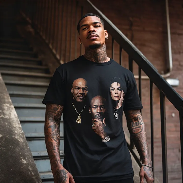  Michael GOAT Printed Men's T-shirt