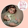 20" Lifelike Baby Girl Dolls Truly Real Lifelike & Realistic Weighted Toddler Handmade Brown Hair Baby Sunnin - RBBI-Myrebornbabydoll® Myrebornbabydoll®