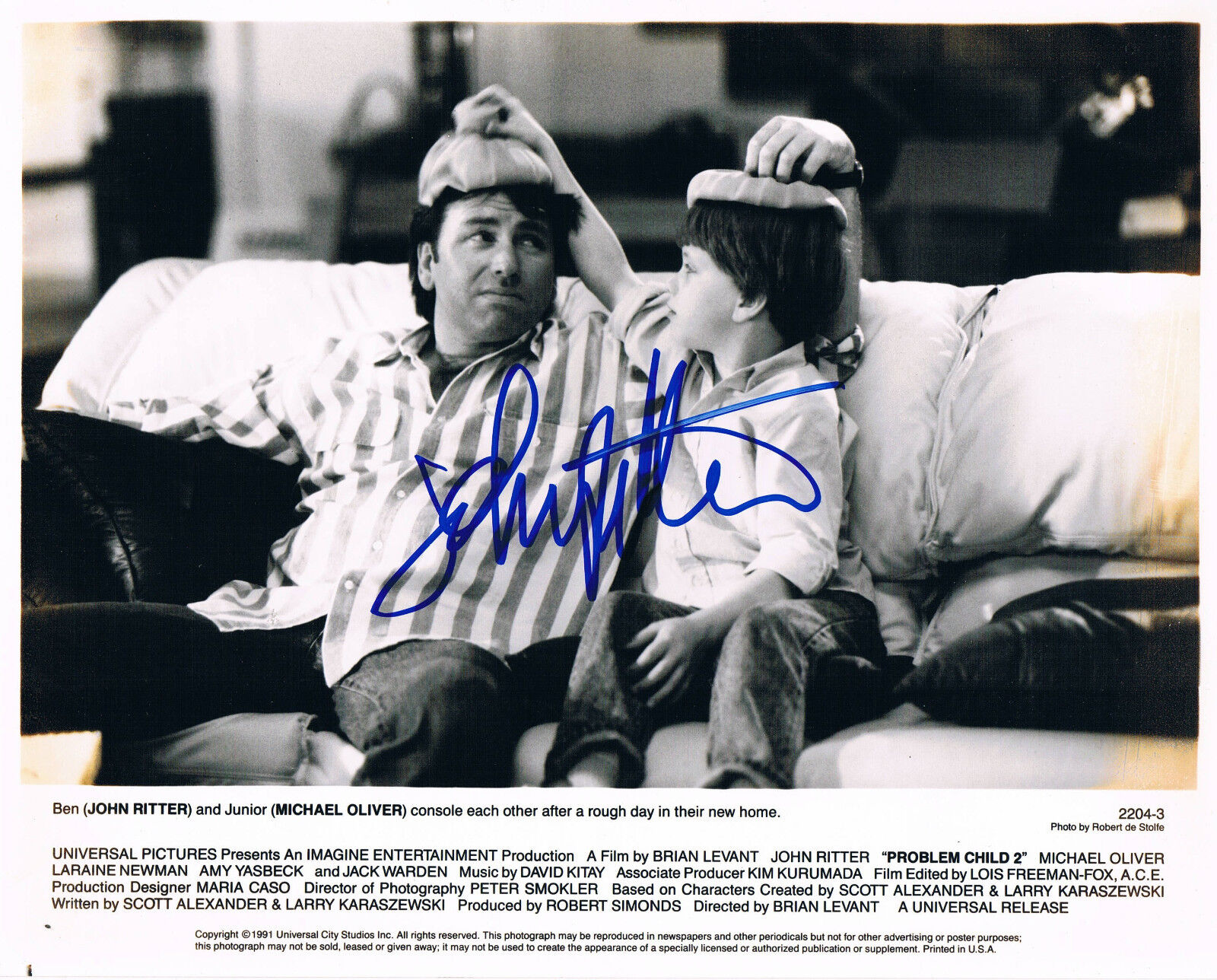 John Ritter 1948-2003 genuine autograph Photo Poster painting 8x10