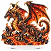 (Dragon)DIY Pearl Diamond Painting Acrylic Stand, Double-Sided Printed Tabletop Decoration, Special Shaped Diamond Art Craft Kit for Home Decor