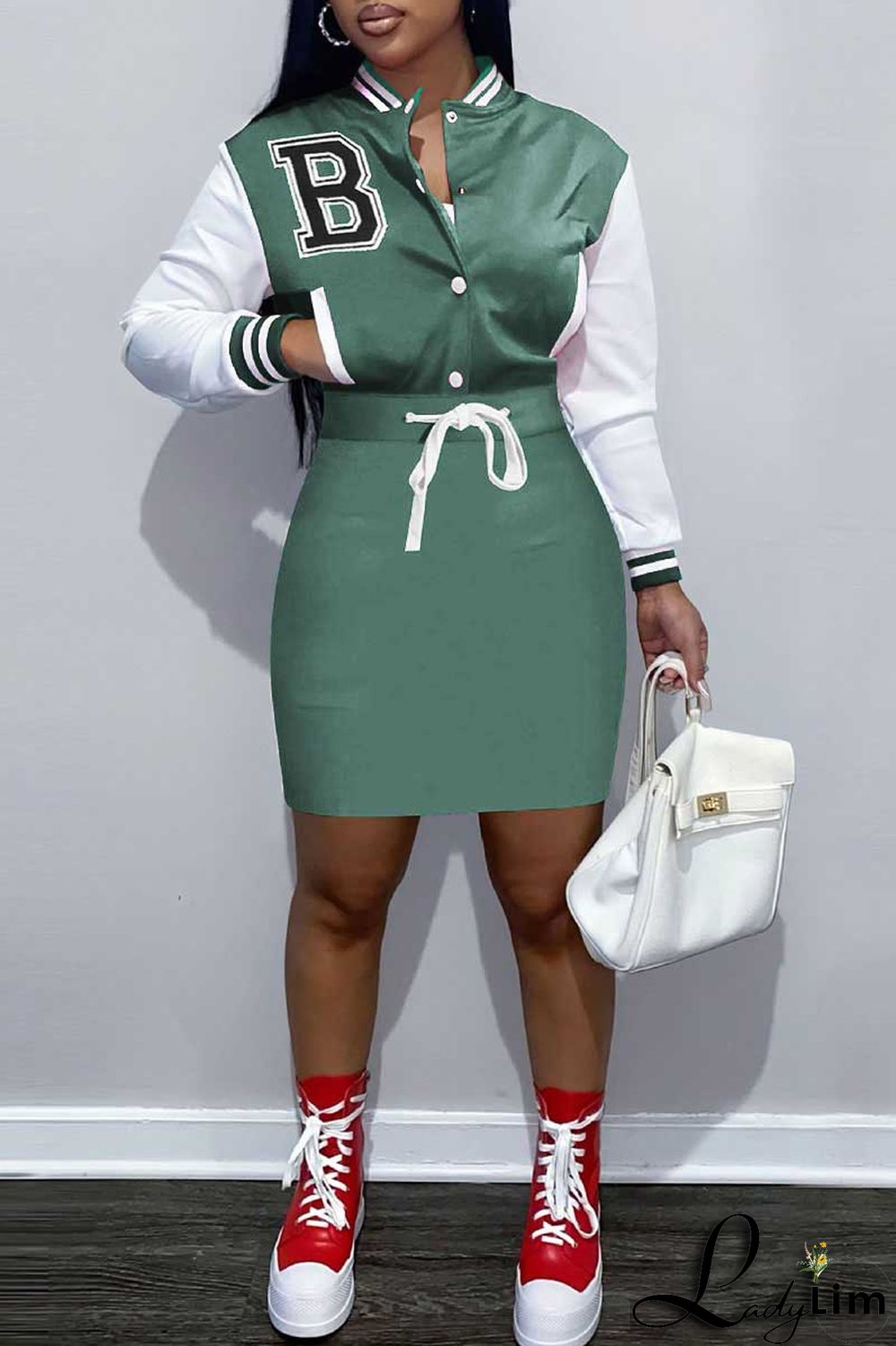 Red Casual Solid Embroidered Bandage Patchwork Buckle Dresses