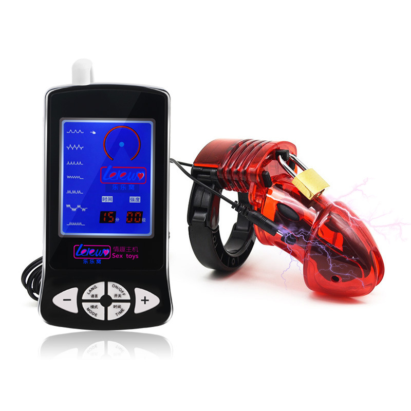 Cock Taser Electric Chastity Cage Electro Stim 