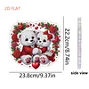 Valentine Day 2D Flat DIY Diamond Art Pendant Diamond Painting Crafts Set (Bear)