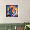Diamond Painting-DIY Full Round Drill Color Tiger(40*40 CM)
