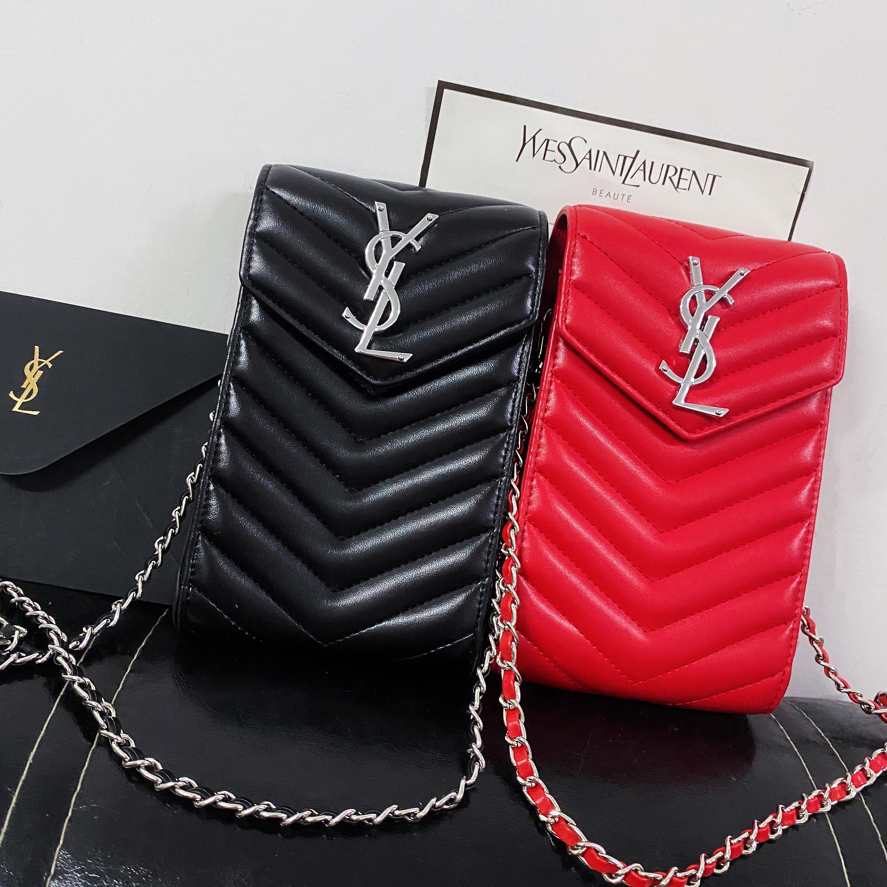 YSL Saint Laurent Loulou Satchel Elegant Phone Crossbody Bag Tote