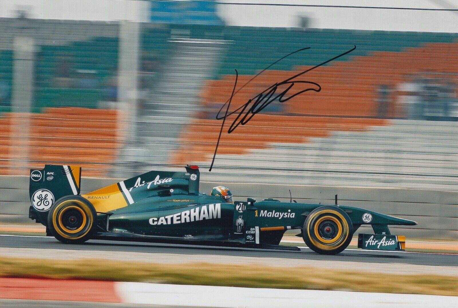 Karun Chandhok Hand Signed 12x8 Photo Poster painting F1 Autograph Team Lotus 2