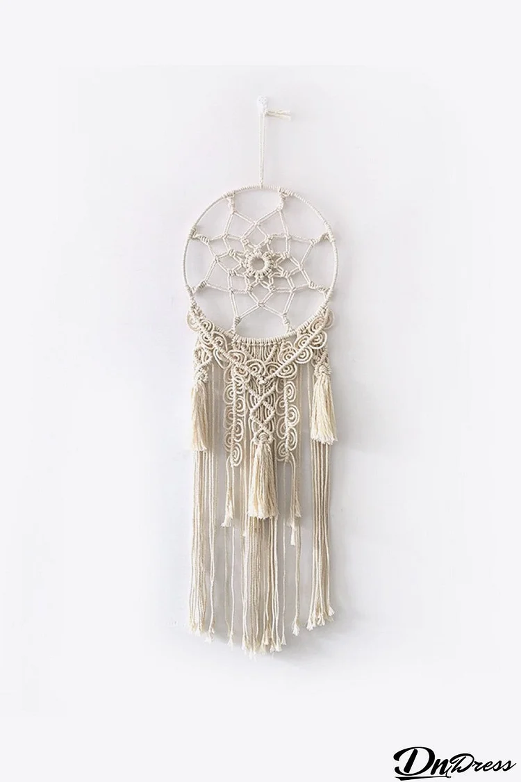 Macrame Fringe Wall Hanging Decor