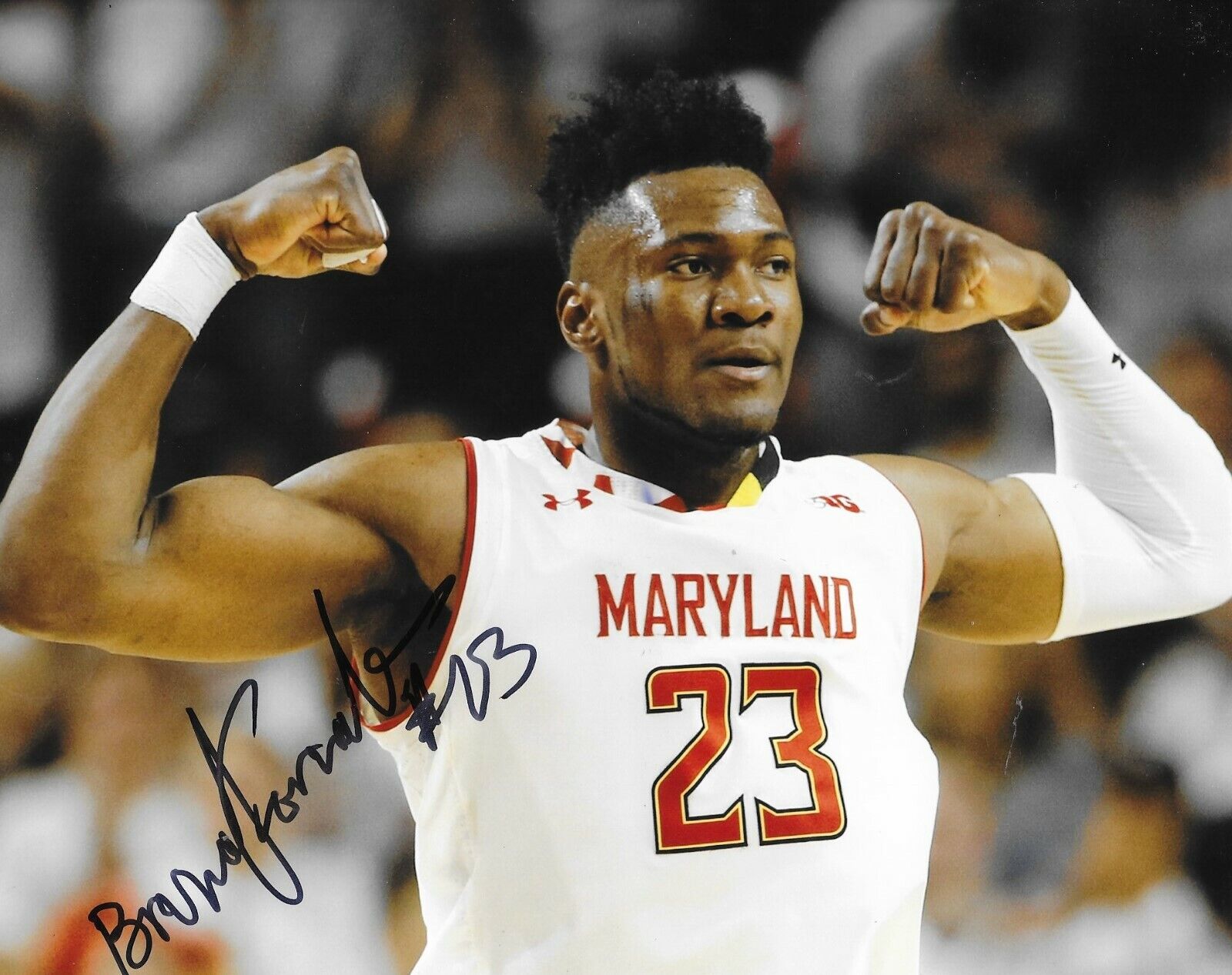 Bruno Fernando signed Maryland Terrapins 8x10 Photo Poster painting Terps autographed 2