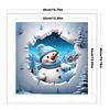 Winter Snowman-11CT Stamped Cross Stitch 40*40cm/15.75*15.75in tapestrymarket