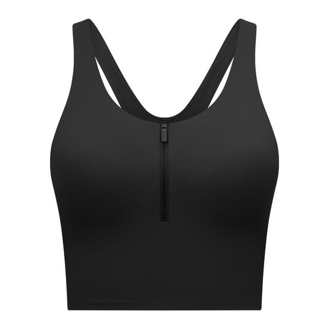 2022 New Style Front Zipper Sports Bras Top Women Fitness Leisure with Chest Pads Slow Pressure I-shaped Back Yoga Exercise Bra