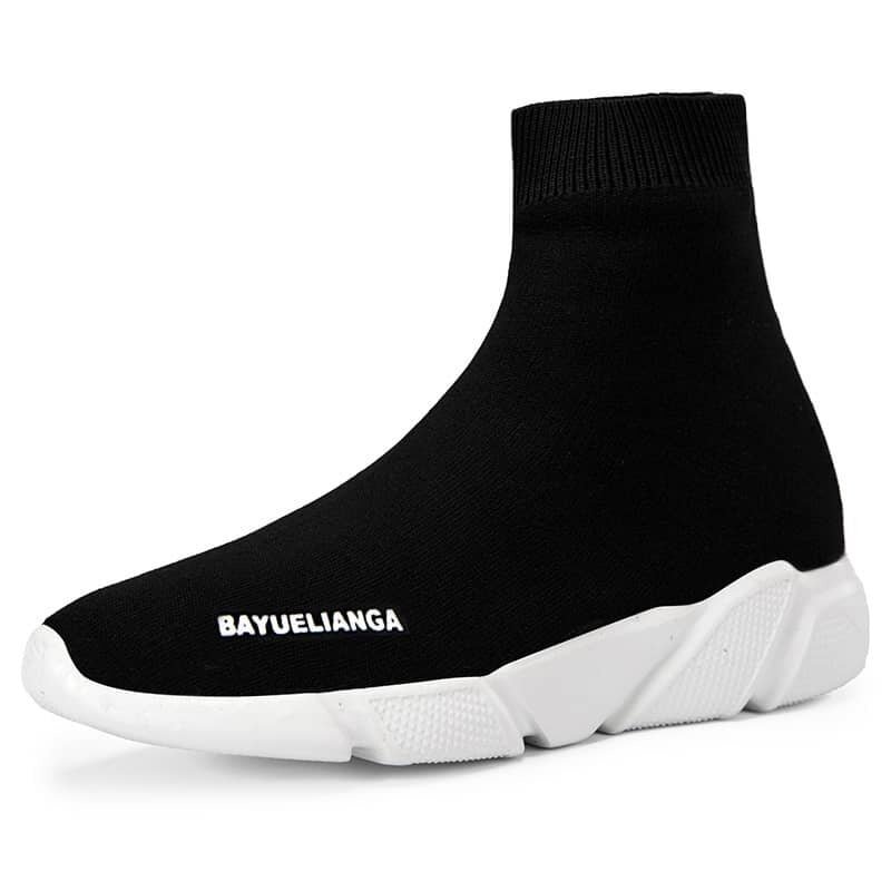 MWY Woman Socks Sneakers High Top Women Shoes Casual Breathable Flying Woven Couple Walking Shoes Zapatillas Deportivas Mujer