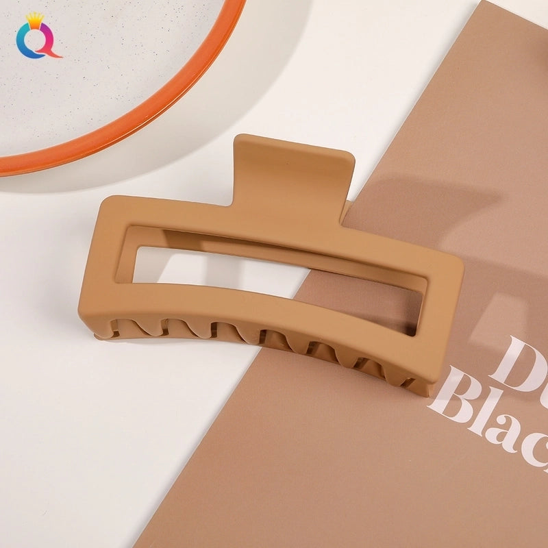 Minimalist Solid Color Plastic Hair Claws