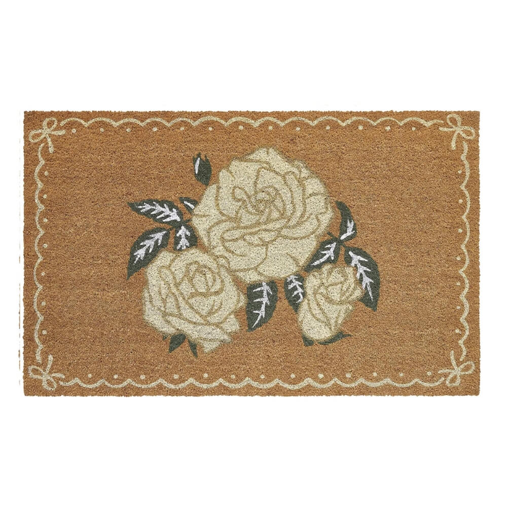 Dainty Rose Couture Outdoor Welcome Mat