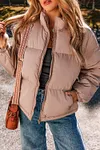 Women's Winter Thick Full Zipper Quilted Puffer Down Jacket