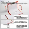 Foldable A4 clipboard, thin and sturdy, can stand upright, write baffle, loose-leaf document booklet