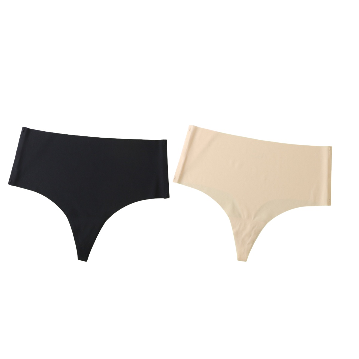 Bikiv 2Pcs/Set Women Panties Thongs Thin High Rise G-string Female Underpants Soft Panties Sexy Lingerie Comfy Seamless Underwear