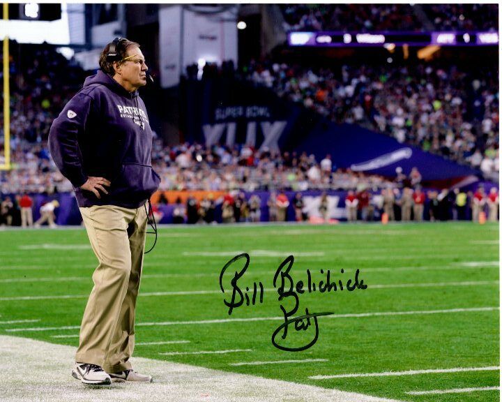 BILL BELICHICK signed autographed NFL NEW ENGLAND PATRIOTS 8x10 Photo Poster painting