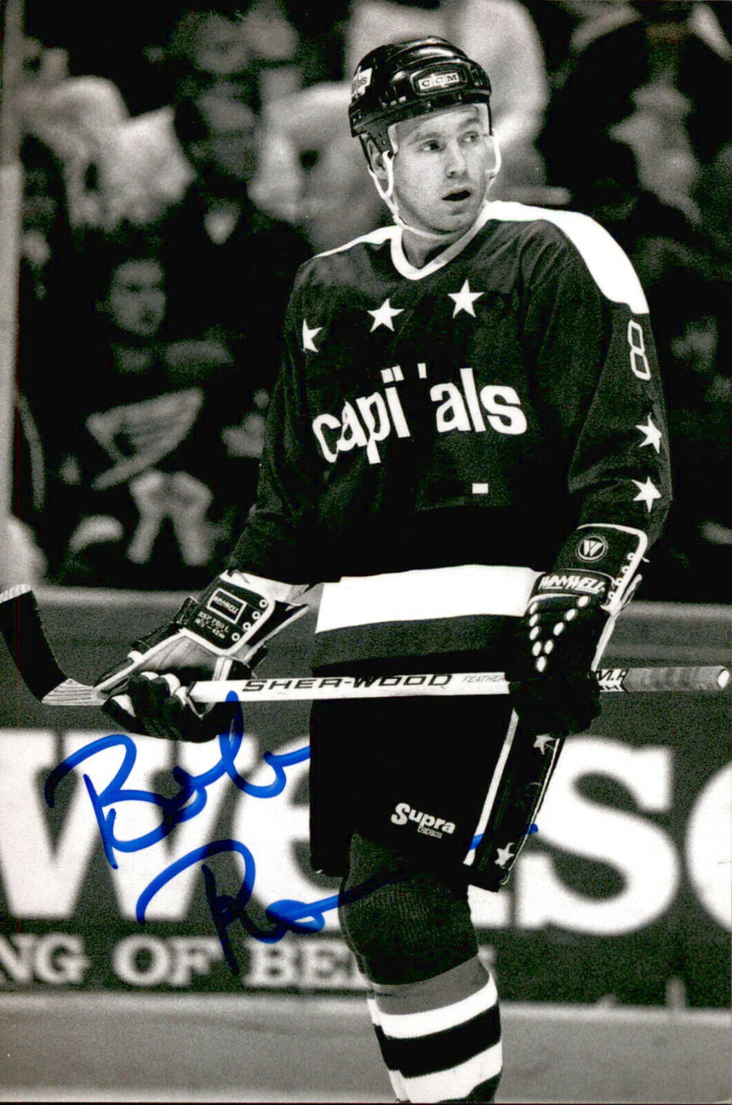 Bob Rouse SIGNED autographed 4x6 Photo Poster painting WASHINGTON CAPITALS