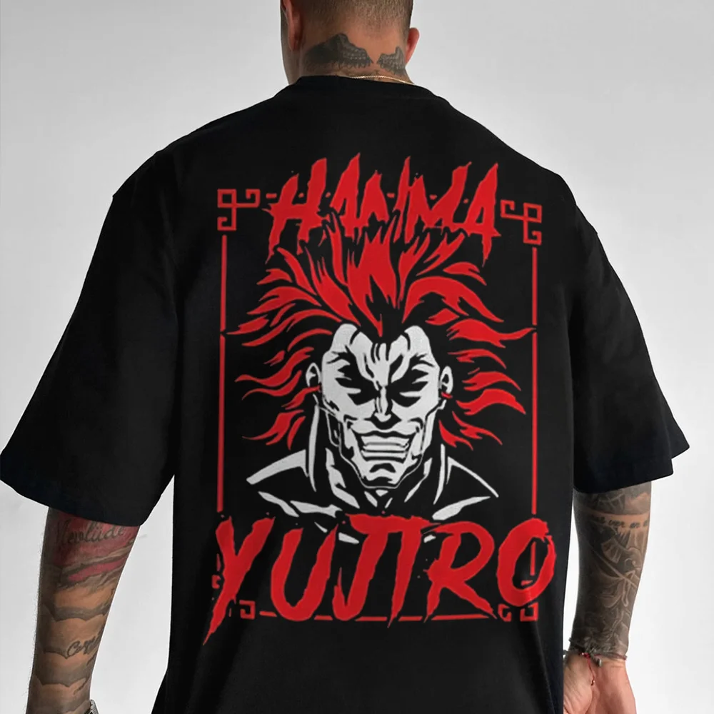 Baki Hanma Yujirō Printed Men's Oversized T-shirts