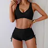 Sexy Solid-Color Swimsuit & Bikini Set by Inlyline
