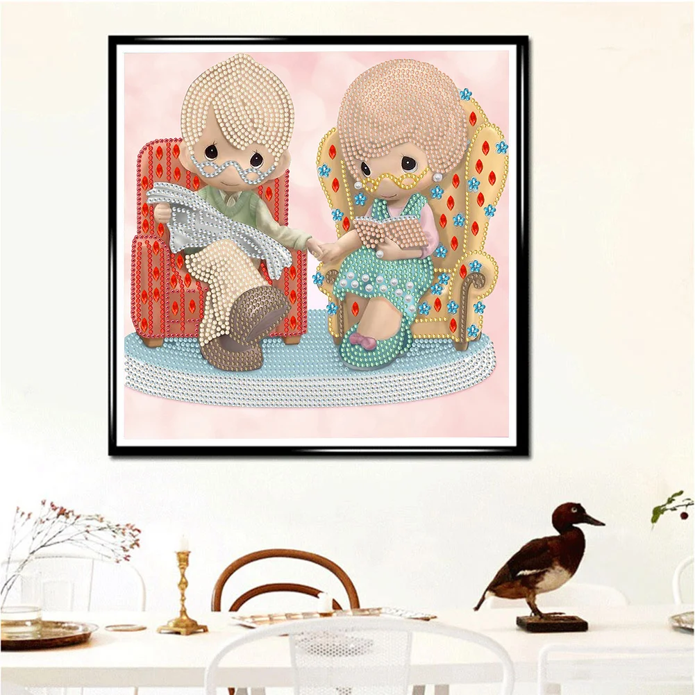 Diamond Painting - Partial Special Shaped Drill - Rare Memory Dolls(30*30cm)