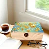 uk.everydayedeals DIY Diamond Painting Wooden Storage Box With Locking Clasp -&nbsp;Flower
