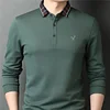 Elk embroidered cotton knit polo shirt [4 colors]