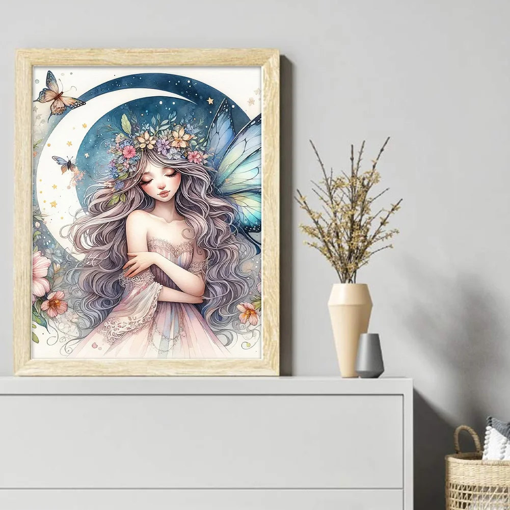 11CT Full Stamped Cross Stitch - Fairy(Canvas|40*50CM)