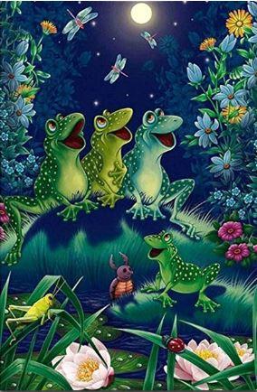 

Frogs In Swamp – Paint By Numbers - 40*50CM, 501 Original