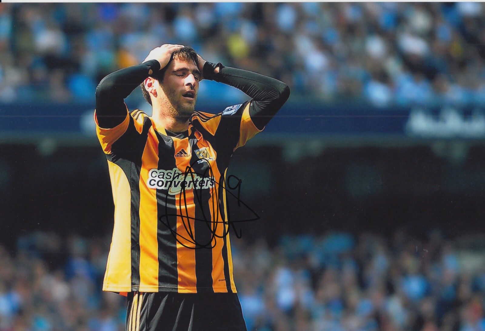 HULL CITY HAND SIGNED DANNY GRAHAM 12X8 Photo Poster painting 1.