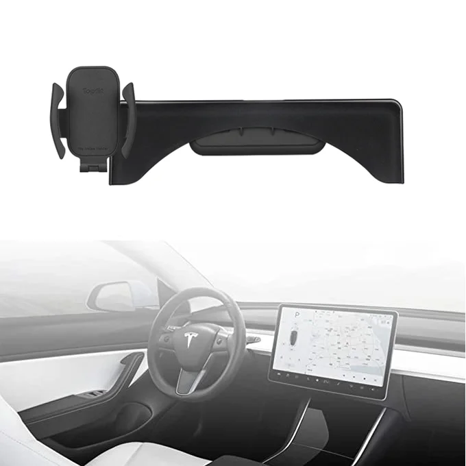 Tesla Phone Holder Silicone all in one design Wireless Charger Safety ABS plastic Phone Holder for tesla model 3 model Y ITN Auto