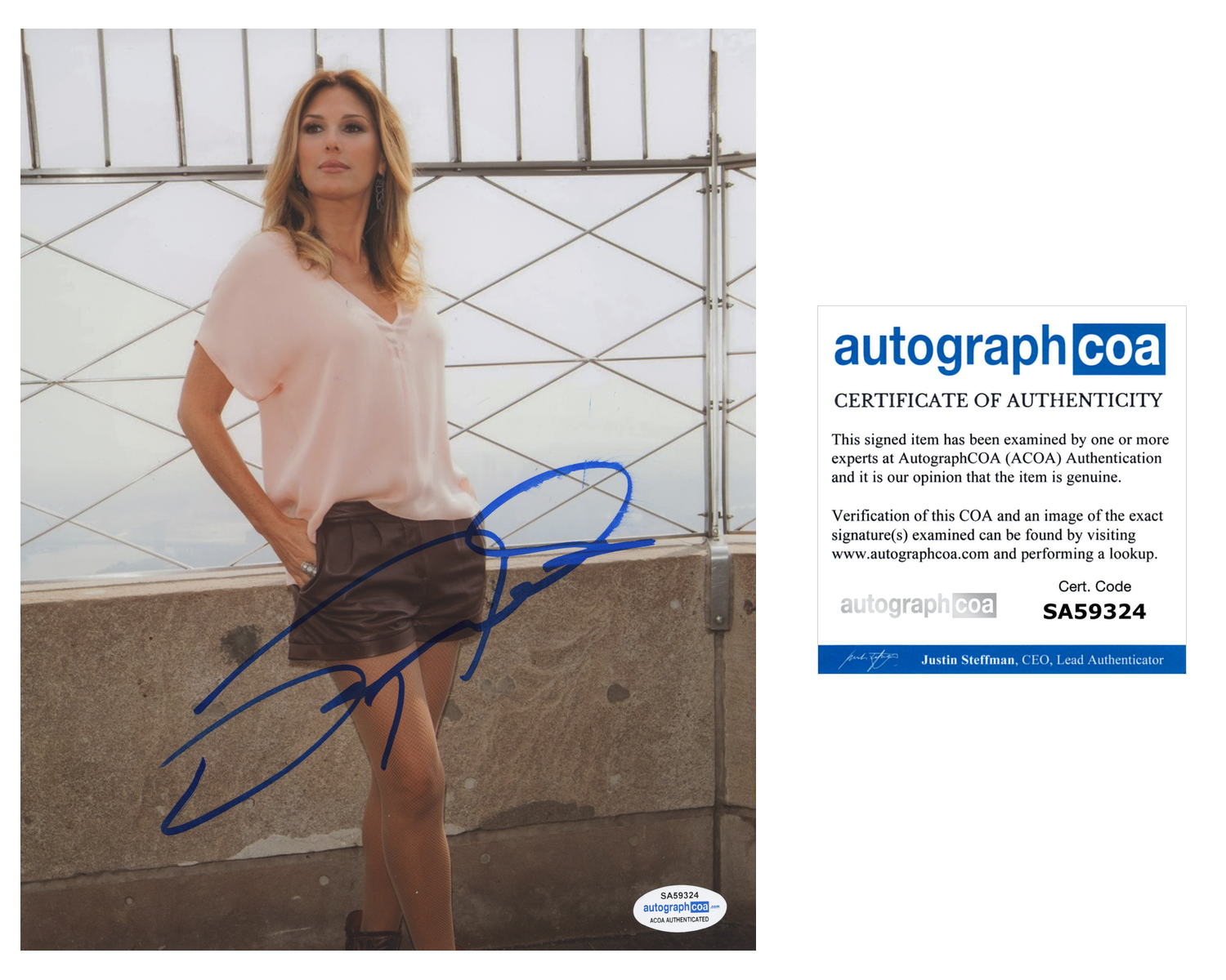 Daisy Fuentes Signed Autographed 8x10 Photo Poster painting Model Actress ACOA COA