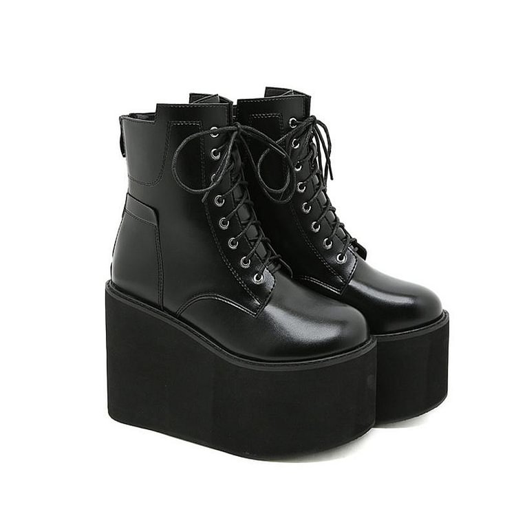 "Lana" Side Zip Martin Boots