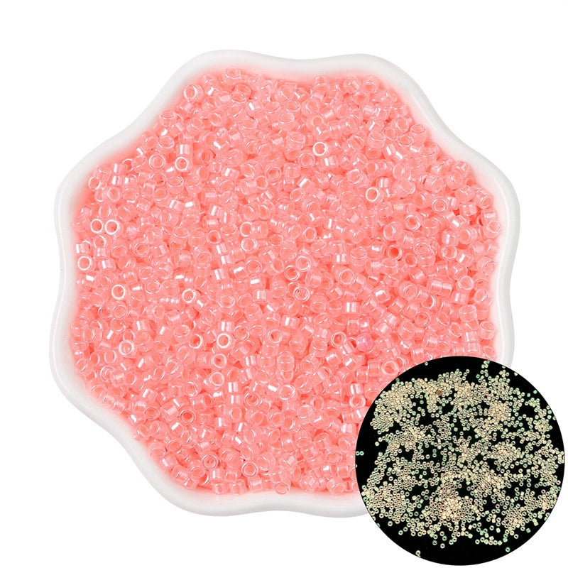 1 Pack Glass Solid Color Beads