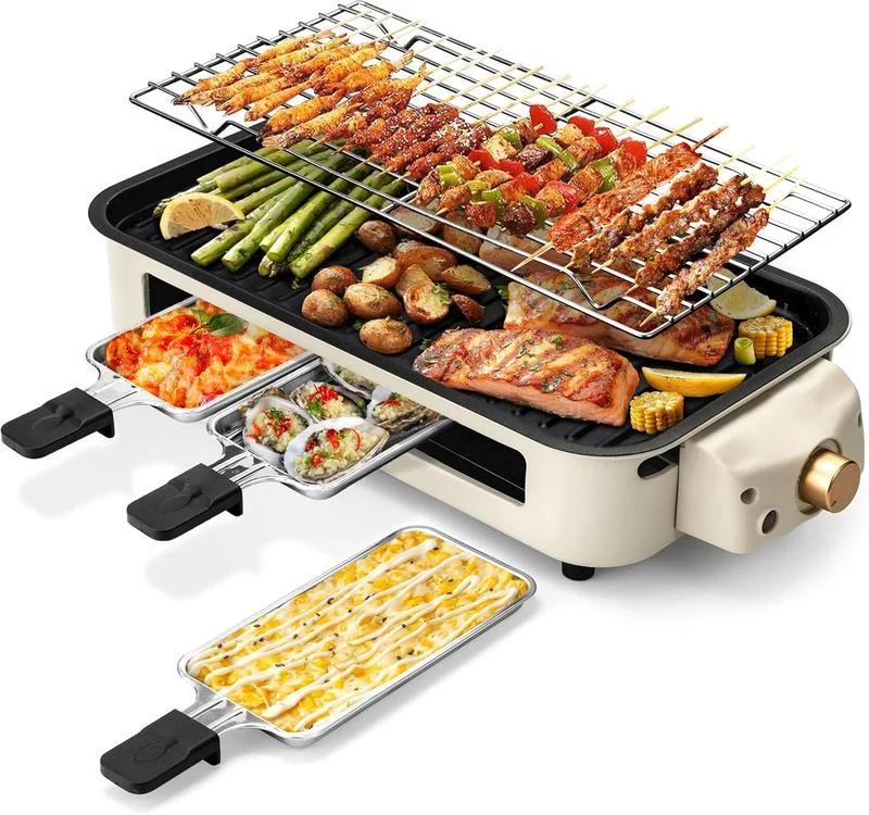 2 in 1 Indoor Smokeless Electric Grill