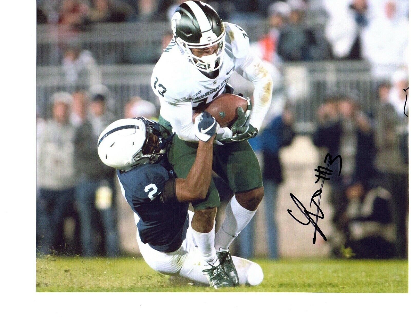 Laress Nelson signed autograph 8x10 Photo Poster painting Michigan State Spartans football e