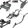 AMK RC Chassis Kit Frame Girder LCG Carbon Fiber for 1/10 RC Rock Crawle, Gen3 Carbon Fiber LCG Chassis Rails Kit, Lightweight Thickened Cheater Rigs Frame Rails for 1/10 RC Rock Crawler Axial SCX10