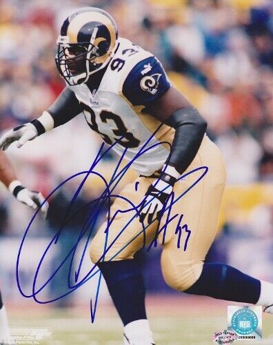 Kevin Carter Signed - Autographed St. Louis Rams 8x10 inch Photo Poster painting + GTA COA