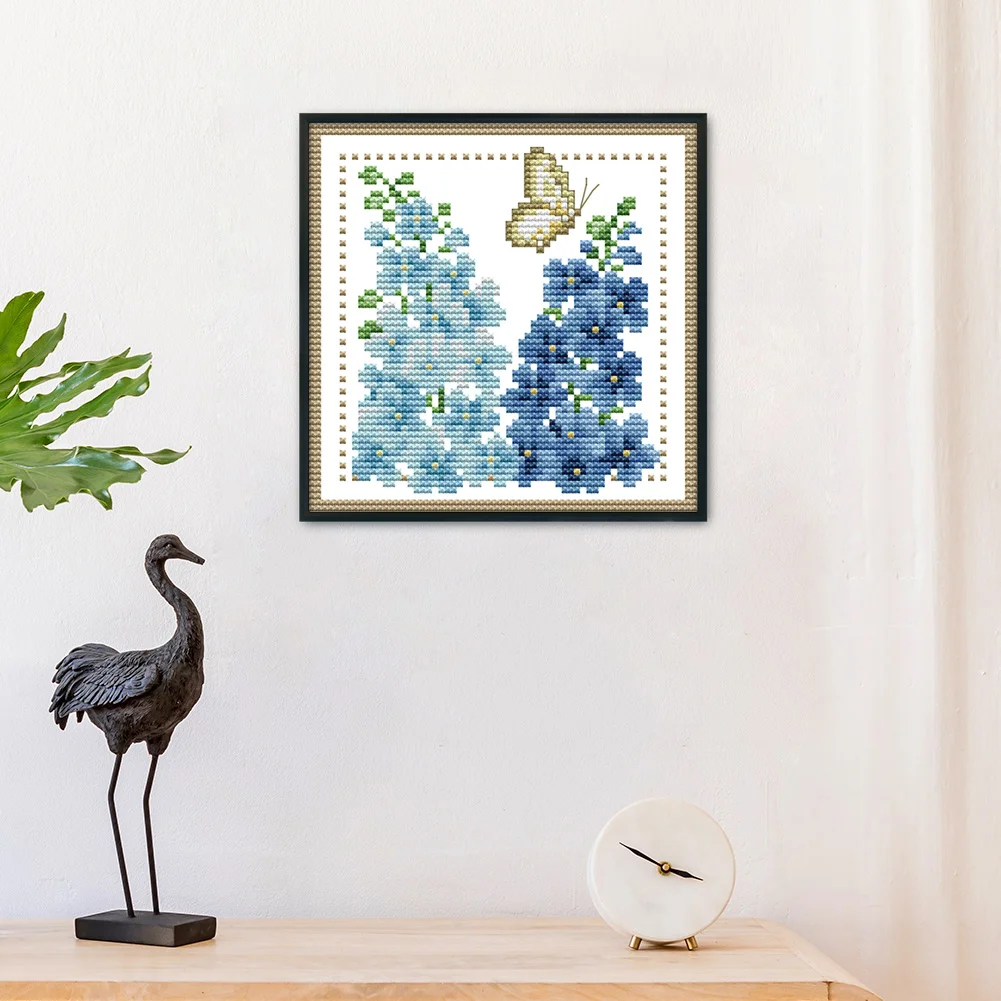 11ct Stamped Cross Stitch - Flower(17*17cm)