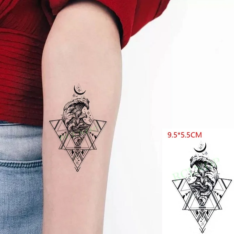 Waterproof Temporary Tattoo Sticker Love Heart Pattern Letters Design Arabic Writing Flash Tatoo Fake Tatto for Woman Men