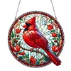(US Only)Cardinal 2D Flat DIY Diamond Painting Set Diamond Art Pendant Home Wall Decor