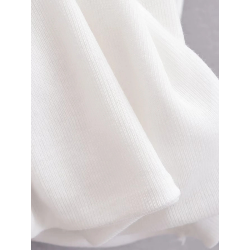 Ootddress Twist Off-Shoulder Slim T-shirt Solid Patchwork Elegant Backless Women's Top Y2k Top Pleated Casual Strapless Pullover Tee