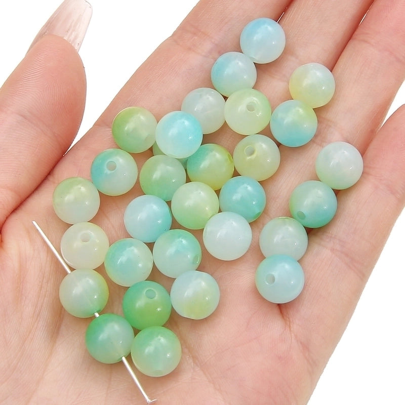 1 Set Diameter 10mm Diameter 8mm 2mm Arylic Round Beads