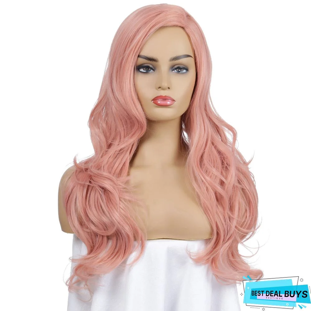 New Fashion Wig Women's Long Curly Hair Headgear Chemical Fiber Wig