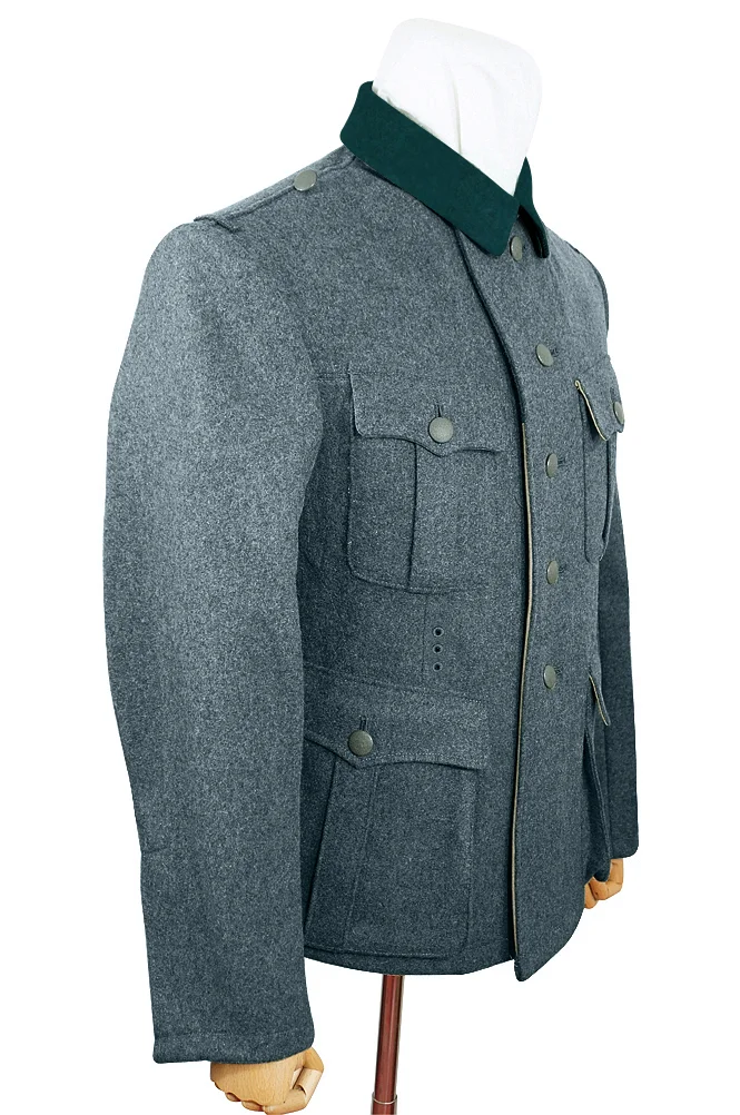   Elite German M1939 EM Italian Field Wool Tunic Feldbluse Blue Green Grey German-Uniform