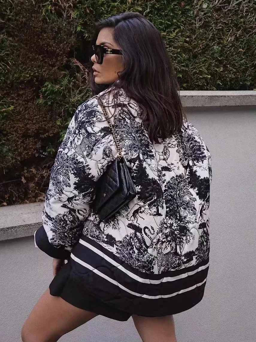 Nigikala Nigikala Double Pocket Cotton Coat Women's 2025 Autumn And Winter Cotton Jacket 6NS Short