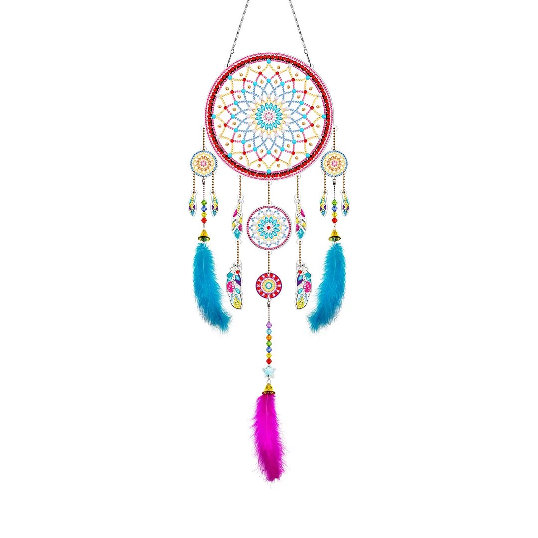DIY Diamond Painting Dream Catcher Wind Chime